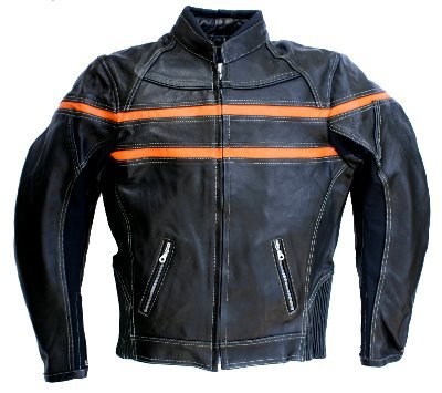 Motorrad-Lederjacke ROADSTAR orange