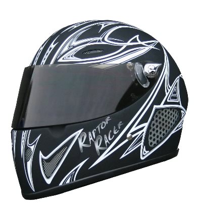 RaptorRacer Design schwarz-weiss